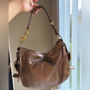 Coach Zoe Leather Hobo shoulder bag